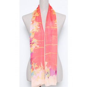 Soft Silky Printed Scarf B02